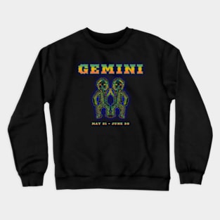 Gemini 2b Black Crewneck Sweatshirt